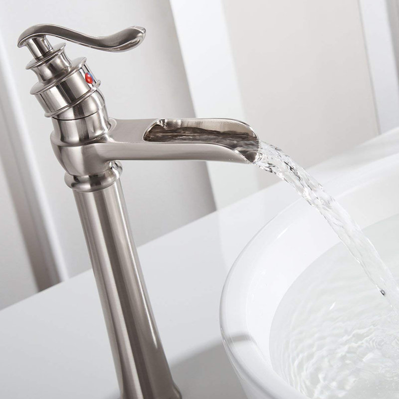 Aquafaucet DFI Waterfall Vessel Sink Bathroom Faucet & Reviews Wayfair